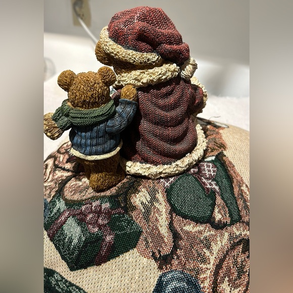 Duo Boyds Bears tapestry cushion and Boyds bears figurine - Picture 5 of 12